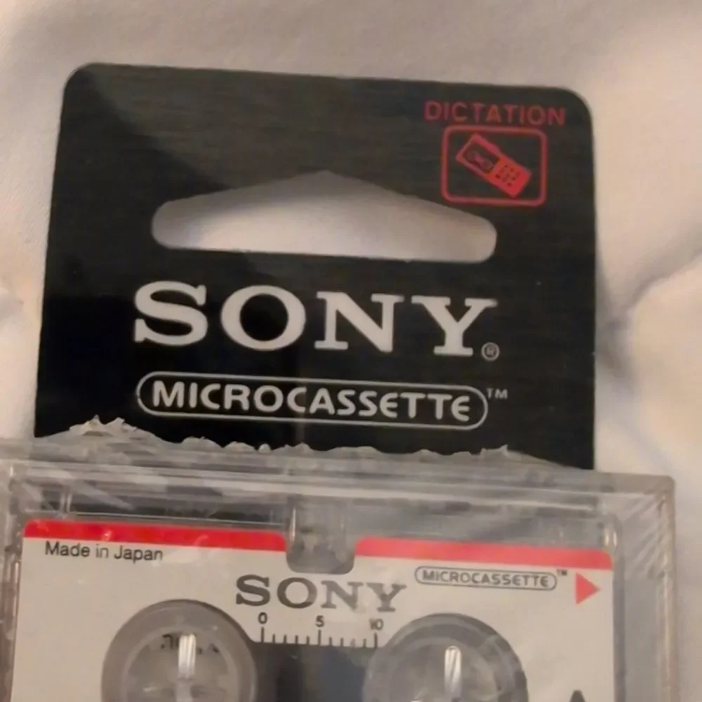 Sony micro cassette 4 pack 90 minute dictation‎ cassettes NIP vintage